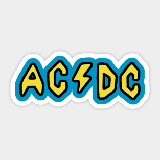 AC DC Beavis Butthead Sticker